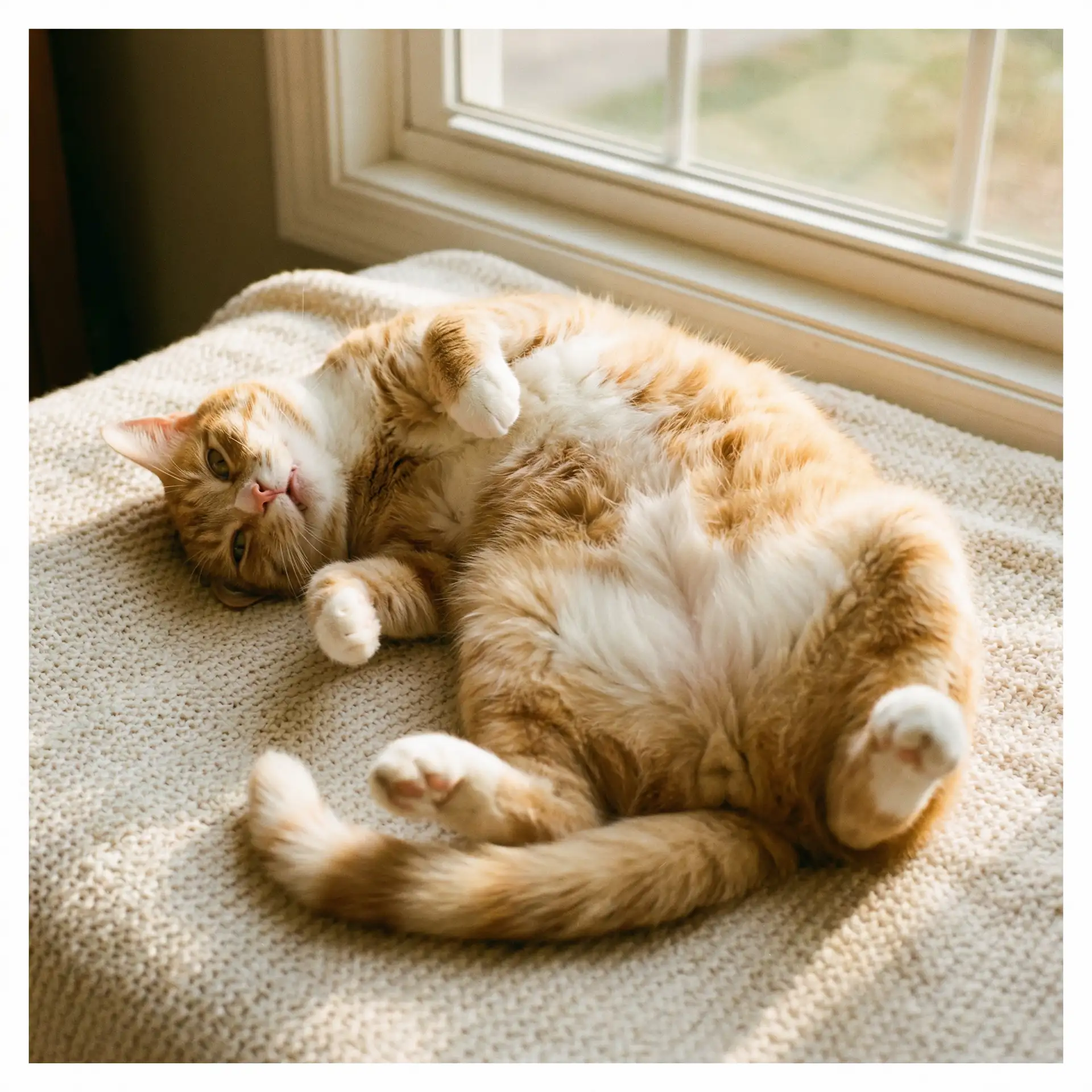 猫咪仰躺露出肚皮 - 目标战 电影